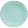 Lot de 10 assiettes plate ronde carton bleu Ø23cm < Gifi Best