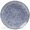 Lot de 4 assiettes plates Ø27cm porcelaine imprimé bleu et blanc < Gifi Discount