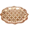Lot de 6 assiettes rondes en carton New Mirage arabesque Ø26cm