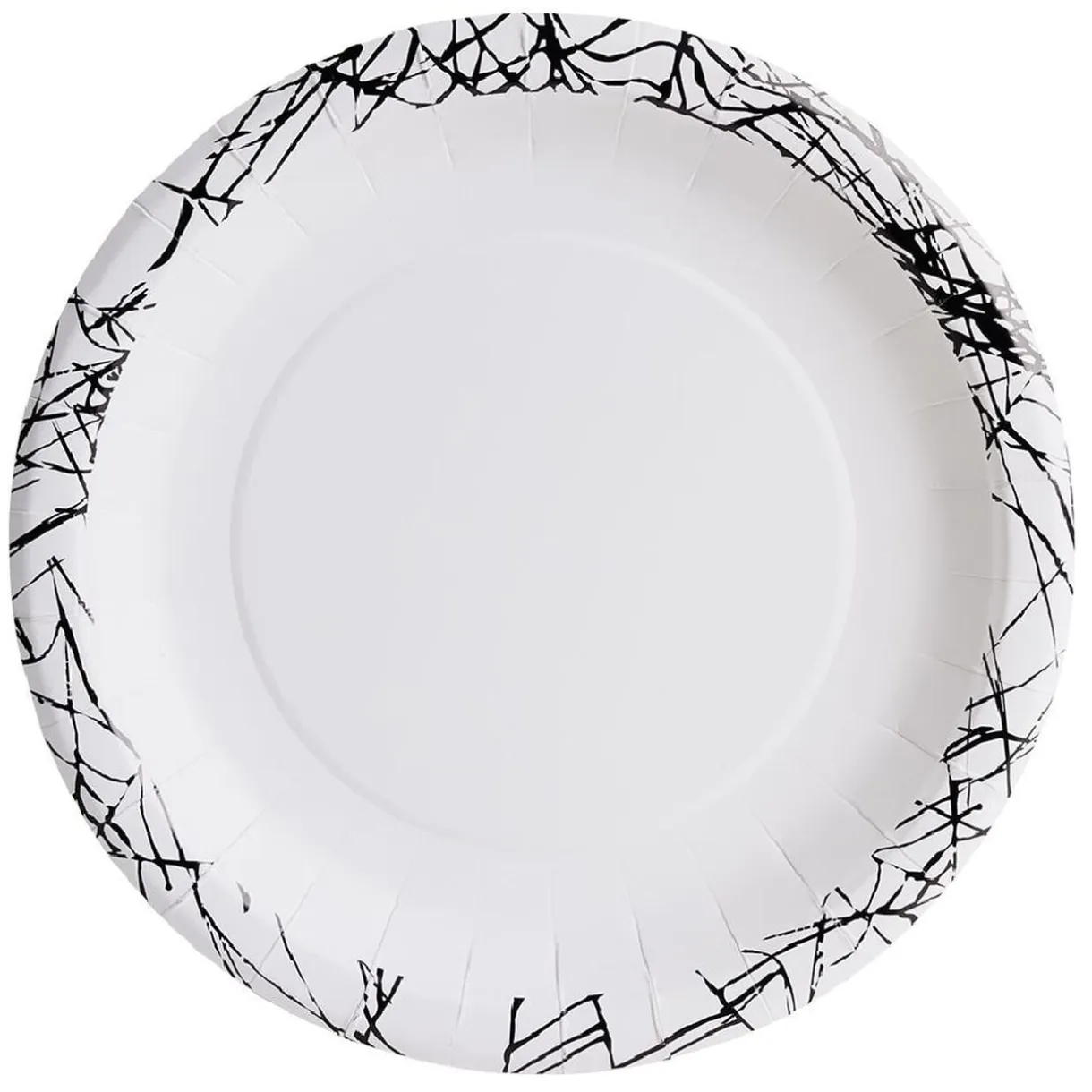 Lot de 10 assiettes rondes en carton Halloween motif araignée < Gifi Discount