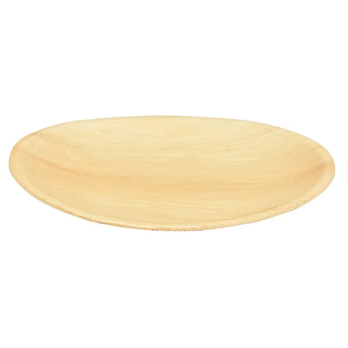 Lot de 6 assiettes rondes en feuille de palmier beige < Gifi Outlet