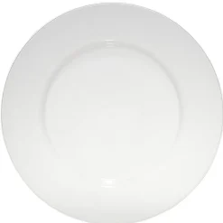 Lot de 4 assiettes rondes plastique blanc translucide Ø24 cm < Gifi New
