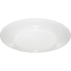 Lot de 4 assiettes rondes plastique blanc translucide Ø24 cm < Gifi New