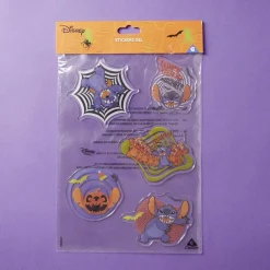 Lot de 5 autocollants Halloween Disney Stitch en gel