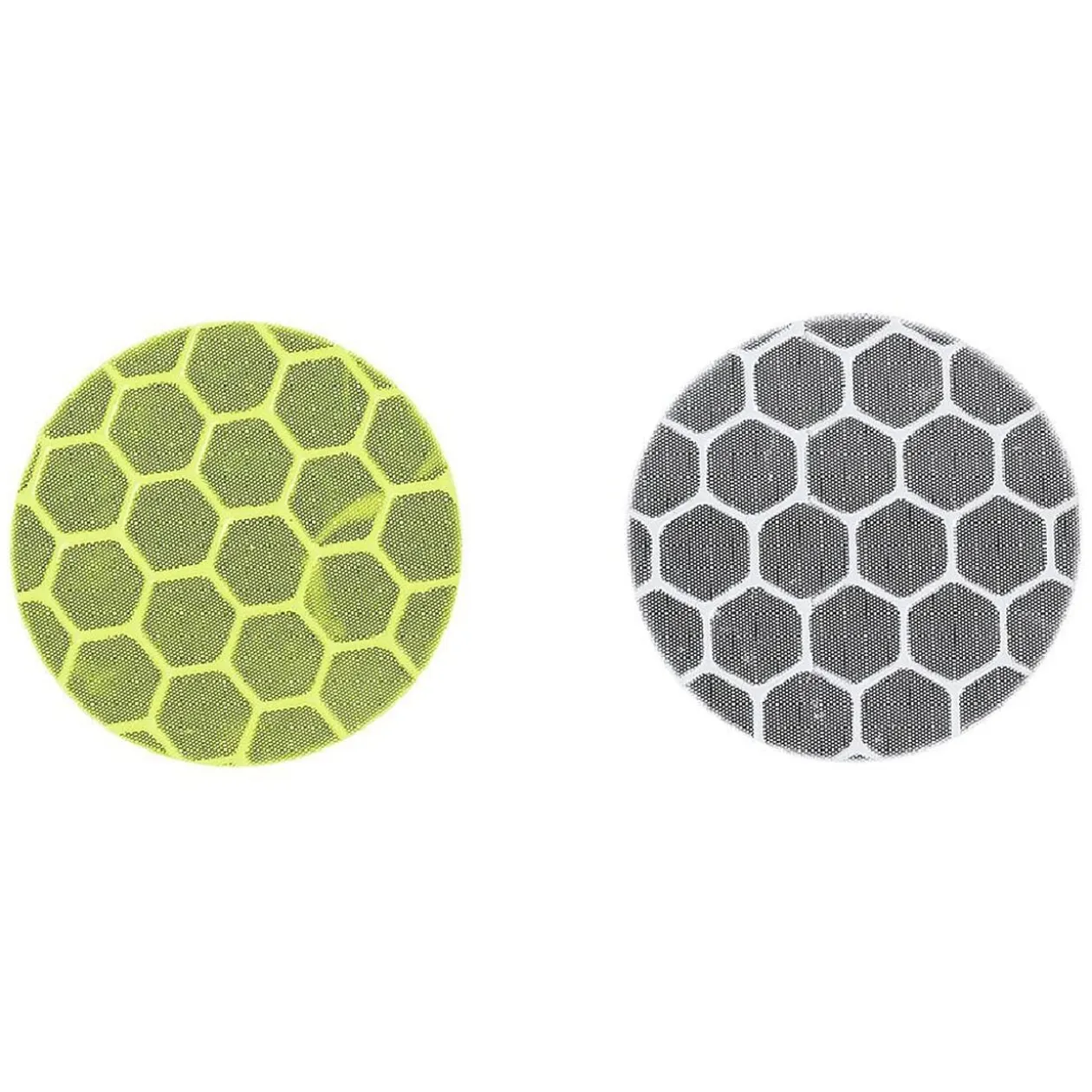 Lot de 36 autocollants réfléchissants blanc et jaune