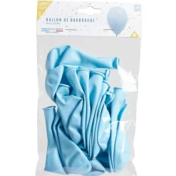 Lot de 20 ballons en latex bleu pastel < Gifi