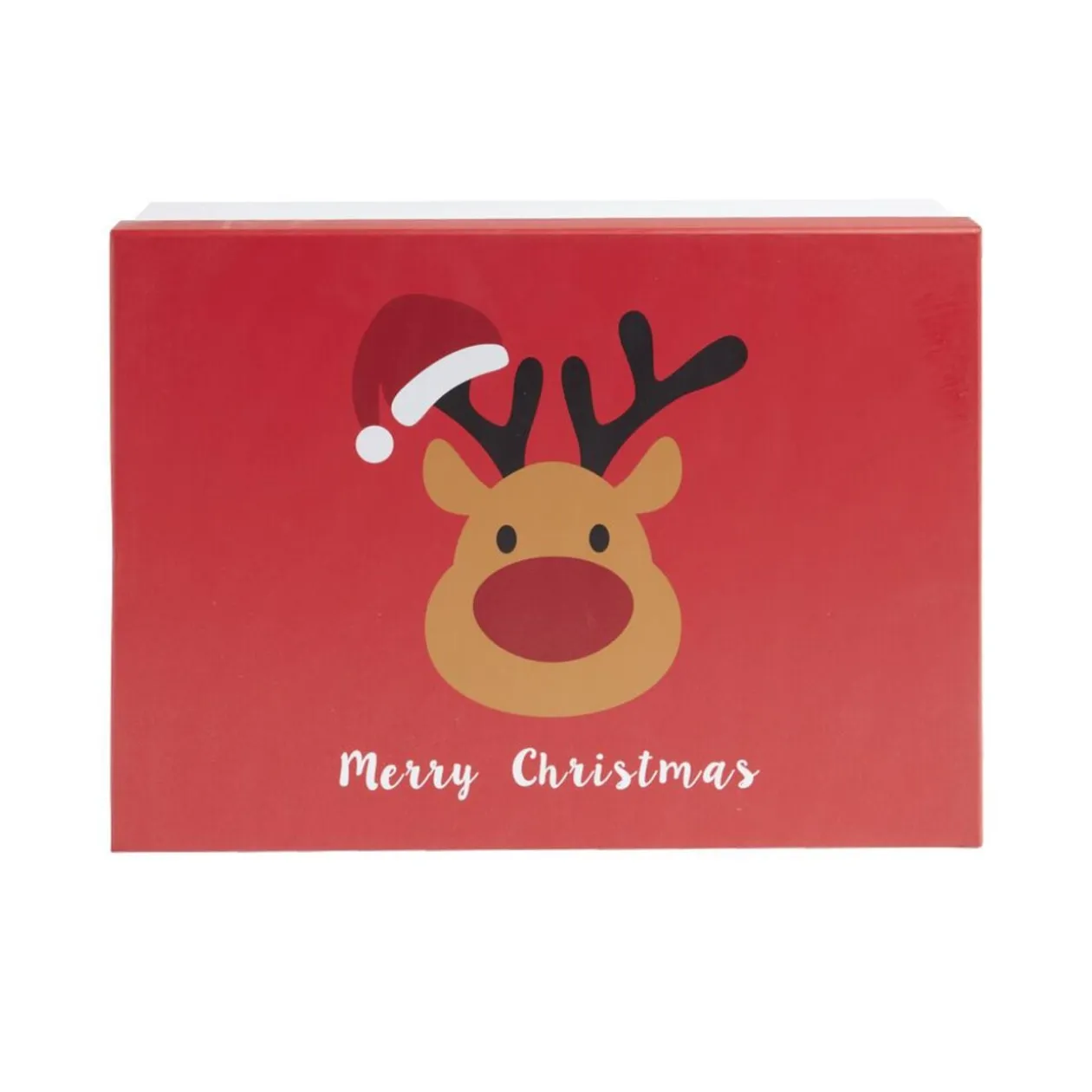 Lot de 3 boîtes cadeaux rectangulaires à empiler décor Noël 3 tailles