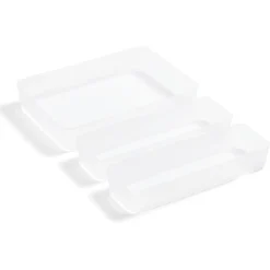 Lot de 3 boîtes de rangement pour tiroirs