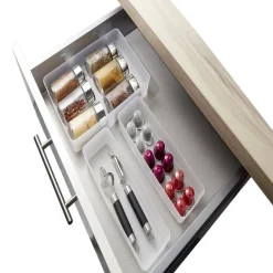 Lot de 3 boîtes de rangement pour tiroirs
