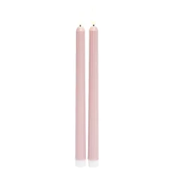 Lot de 2 bougies chandelles LED roses Ø2,2xH22,5cm < Gifi Clearance