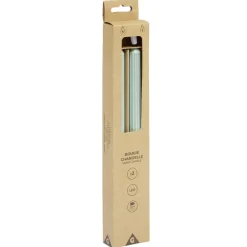 Lot de 2 bougies chandelles LED vertes Ø2,2xH22,5cm < Gifi New