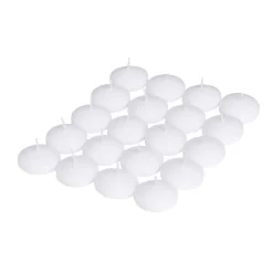 Lot de 20 bougies flottantes cire blanche Ø4,5cm < Gifi Online