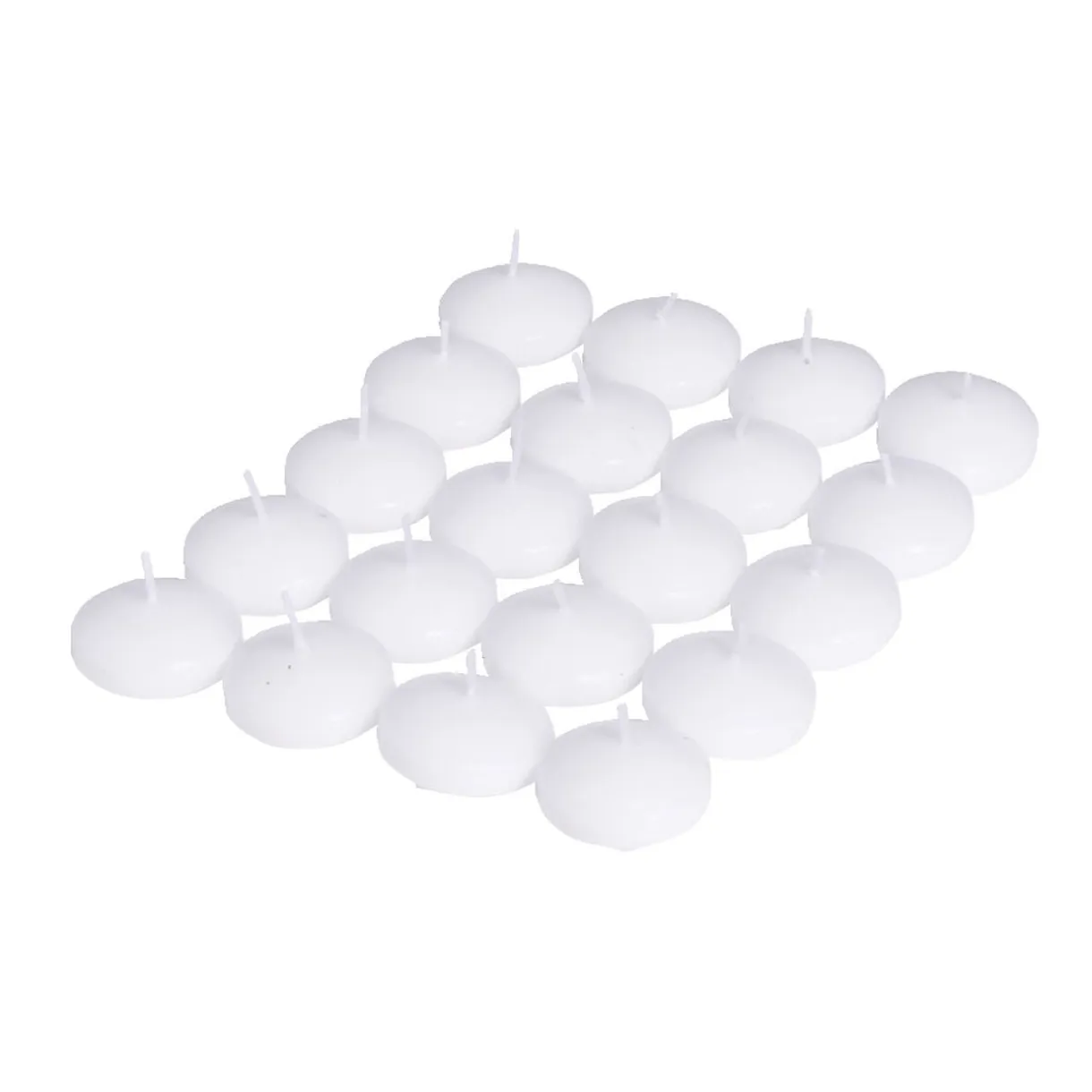 Lot de 20 bougies flottantes cire blanche Ø4,5cm < Gifi Online
