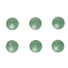 Lot de 6 bougies flottantes cire verte Ø4,5cm
