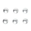 Lot de 6 bougies flottantes cire argentée Ø4,5cm < Gifi Hot