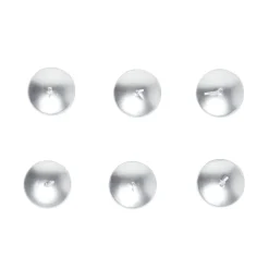 Lot de 6 bougies flottantes cire argentée Ø4,5cm < Gifi Hot