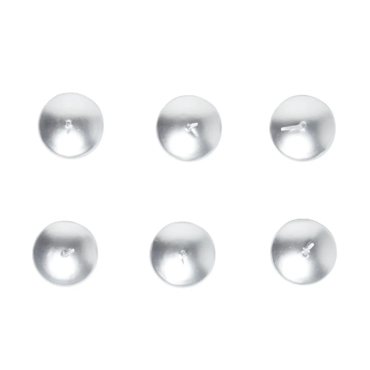 Lot de 6 bougies flottantes cire argentée Ø4,5cm < Gifi Hot