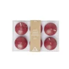 Lot de 6 bougies flottantes cire rouge Ø4,5cm < Gifi Outlet