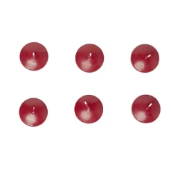 Lot de 6 bougies flottantes cire rouge Ø4,5cm < Gifi Outlet