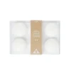 Lot de 6 bougies flottantes cire blanche Ø4,5cm