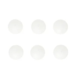 Lot de 6 bougies flottantes cire blanche Ø4,5cm