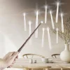 Lot de 10 bougies flottantes LED H15cm