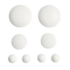 Lot de 8 butées adhésives plastique blanc < Gifi