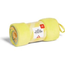 Lot de 3 chiffons microfibres 35x35 cm