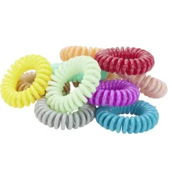 Lot de 10 chouchous spirales dans boîte