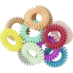 Lot de 10 chouchous spirales dans boîte