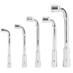 Lot de 5 clés à pipe Ø8/10/12/13/17mm métal gris < Gifi Discount