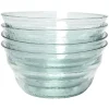 Lot de 4 coupelles en plastique effet martelé