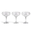 Lot de 3 coupes de champagne en verre 27cl < Gifi New