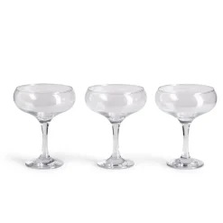Lot de 3 coupes de champagne en verre 27cl < Gifi New
