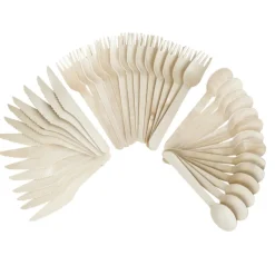 Lot de 48 couverts en bambou < Gifi Outlet