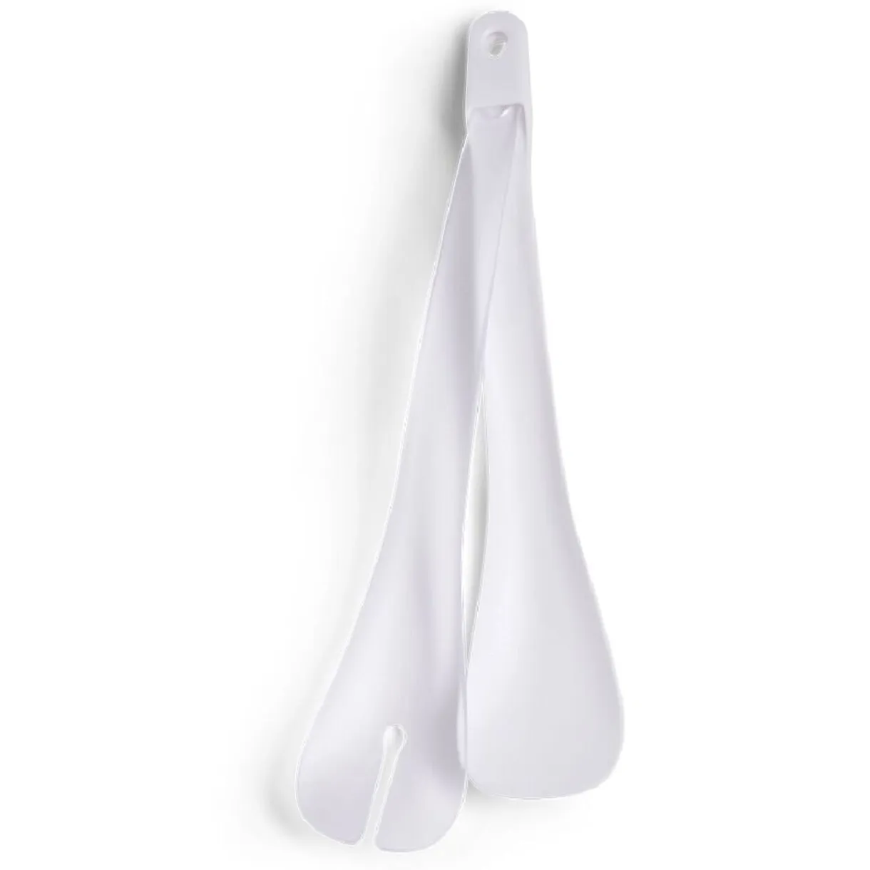 Lot de 2 couverts à salade plastique blanc L.31cm < Gifi Outlet
