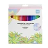 Lot de 24 crayons de couleur effaçables