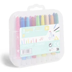 Lot de 18 crayons twistables multicolore < Gifi