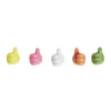 Lot de 10 crochets adhésifs forme main multicolore