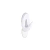 Lot de 12 crochets adhésifs plastique blanc < Gifi New