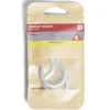 Lot de 2 crochets ouverts gris Ø5x40mm