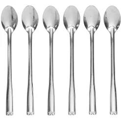 Lot de 6 cuillères à mazagran en inox < Gifi