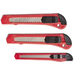 Lot de 3 cutters rouges et noirs < Gifi Best