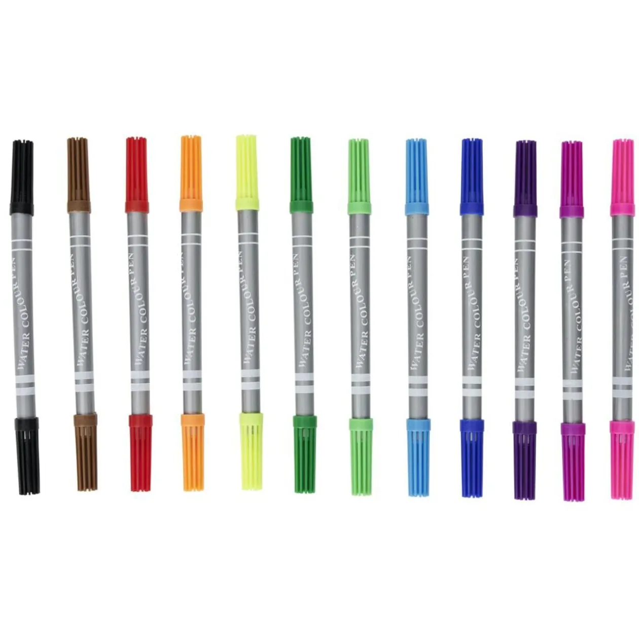 Lot de 12 feutres double pointe