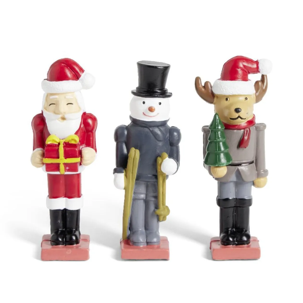 Lot de 3 figurines pour village animé de Noël thème Casse-Noisette