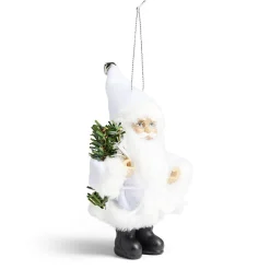 Lot de 2 figurines Père-Noël à suspendre