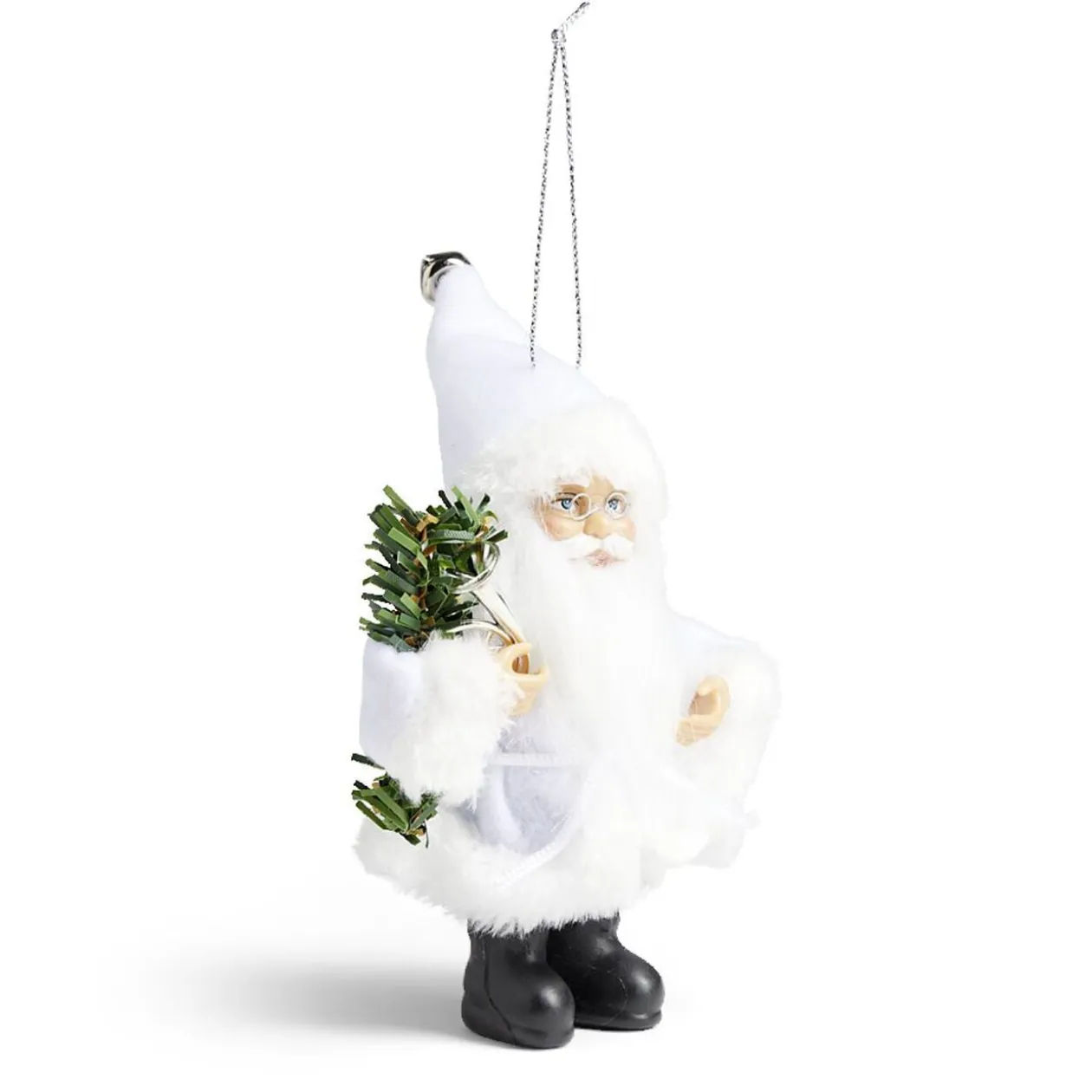 Lot de 2 figurines Père-Noël à suspendre