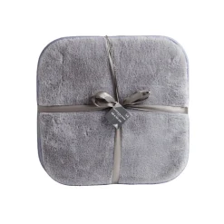 Lot de 2 galettes de chaise carrées 40x40cm gris ou blanc - 2 coloris < Gifi Best