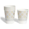 Lot de 12 gobelets en carton décor oriental