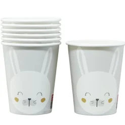 Lot de 10 gobelets en carton design lapin de Pâques < Gifi